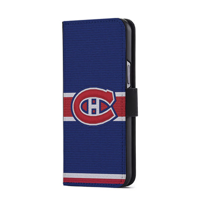 Montreal Canadiens Logo Flip Wallet Phone Case