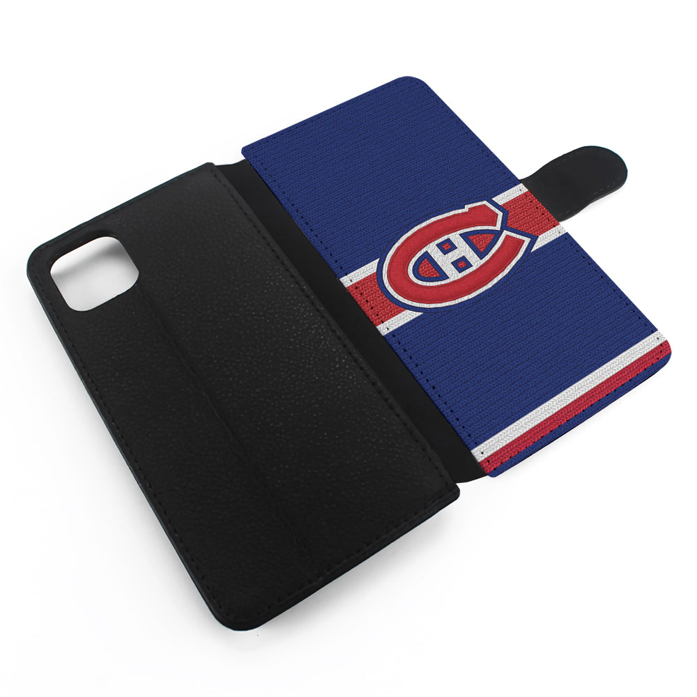 Montreal Canadiens Logo Flip Wallet Phone Case