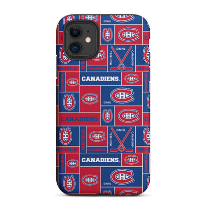 Montreal Canadiens Pattern 2 in 1 Tough Phone Case