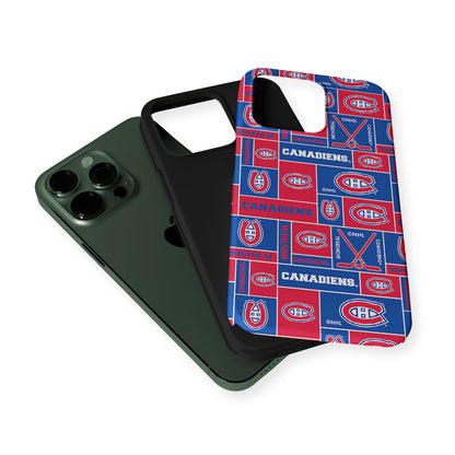 Montreal Canadiens Pattern 2 in 1 Tough Phone Case