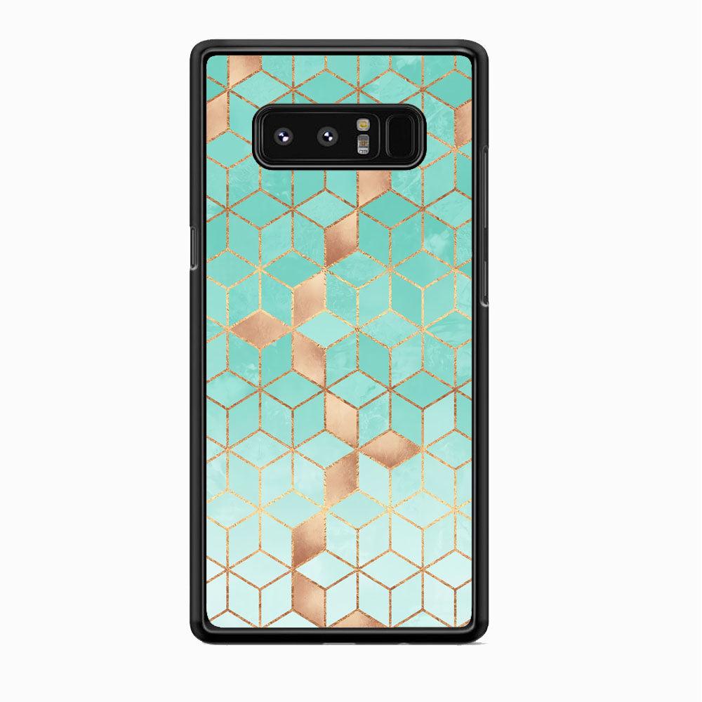 Mosaic Square Blue Phase Samsung Galaxy Note 8 Case-Oxvistore