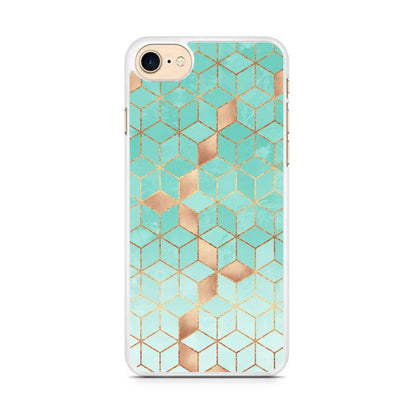 Mosaic Square Blue Phase iPhone 8 Plus Case-Oxvistore