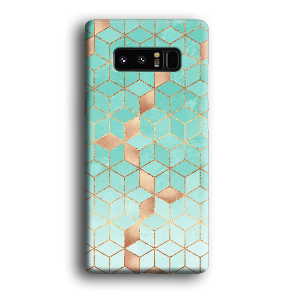 Mosaic Square Blue Phase Samsung Galaxy Note 8 Case-Oxvistore