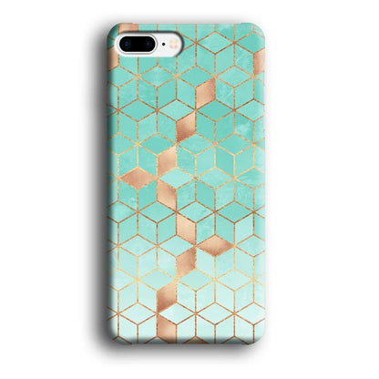 Mosaic Square Blue Phase iPhone 7 Plus Case-Oxvistore