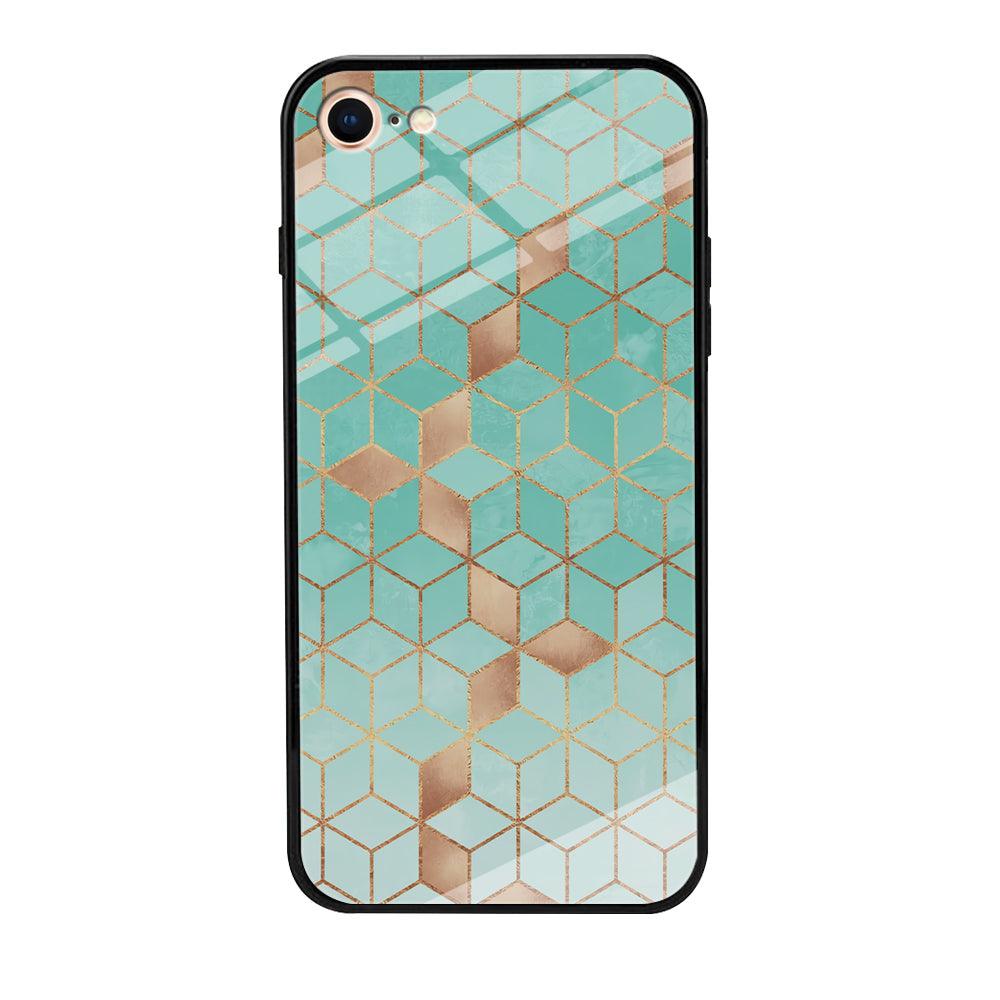 Mosaic Square Blue Phase iPhone 8 Case-Oxvistore