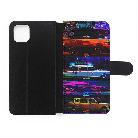 Muscle Car Vintage Retrowave Flip Wallet Phone Case-Oxvistore