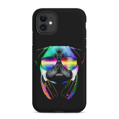 Music Love Pug DJ 2 in 1 Tough Phone Case