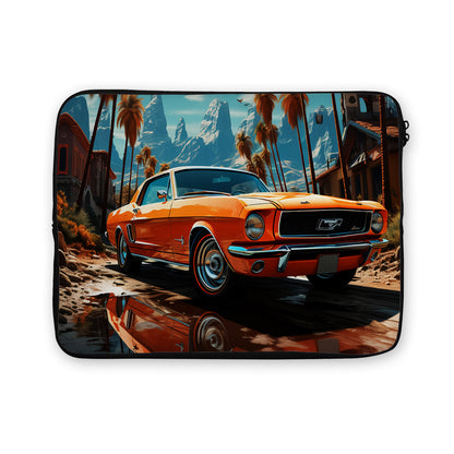 Mustang Exotic Retro Car Laptop Sleeve Protective Cover