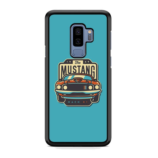 Mustang Mach 01 Samsung Galaxy S9 Plus Case-Rubber Black (2D Case)-Oxvistore