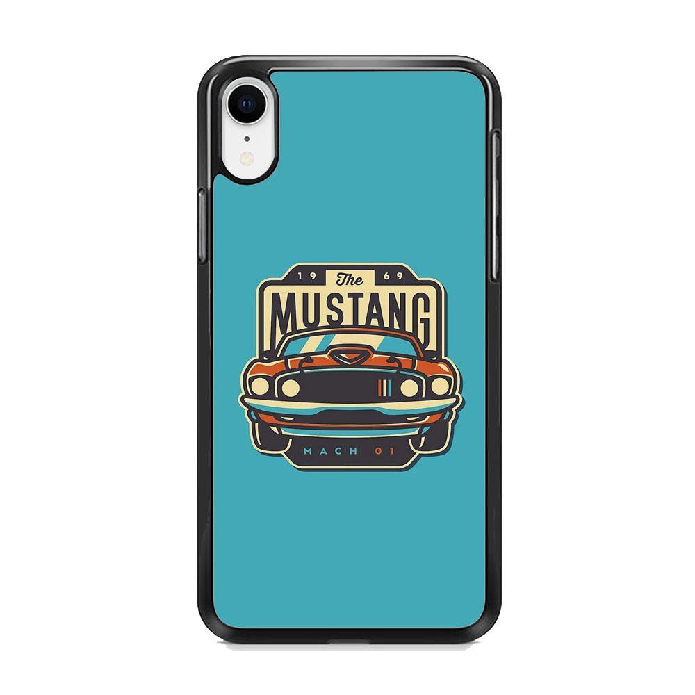 Mustang Mach 01 iPhone XR Case-Rubber Black (2D Case)-Oxvistore