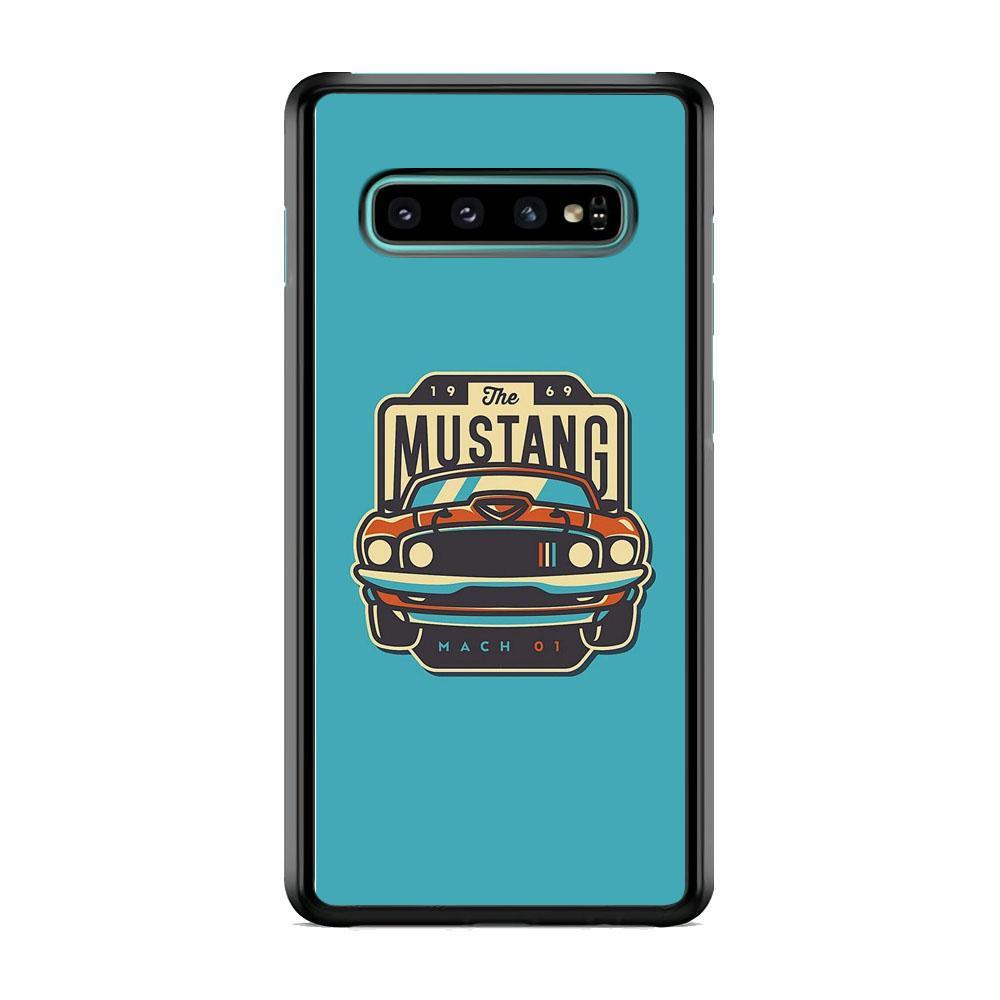 Mustang Mach 01 Samsung Galaxy S10 Plus Case-Rubber Black (2D Case)-Oxvistore
