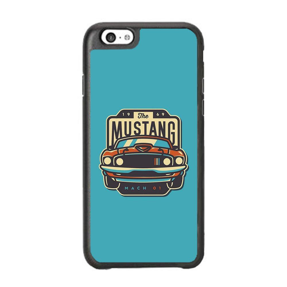 Mustang Mach 01 iPhone 6 Plus | 6s Plus Case-Rubber Black (2D Case)-Oxvistore
