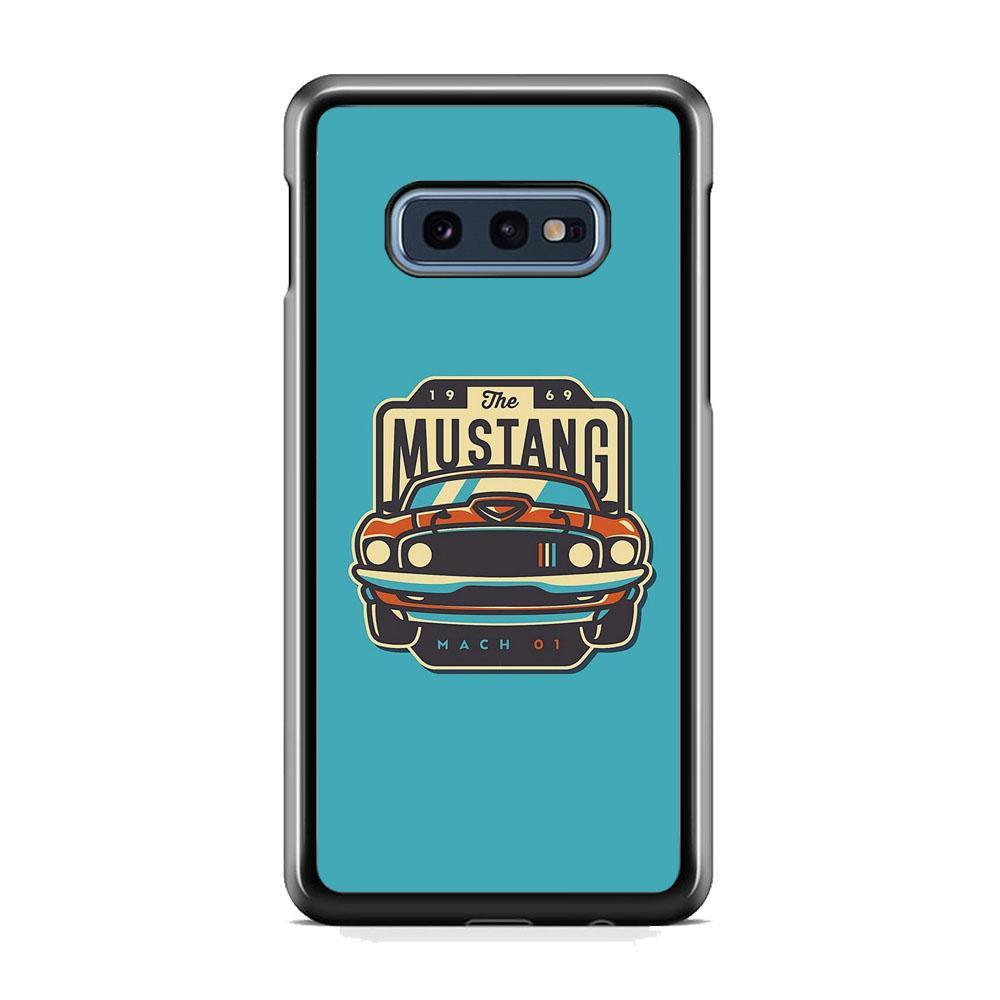 Mustang Mach 01 Samsung Galaxy S10E Case-Rubber Black (2D Case)-Oxvistore
