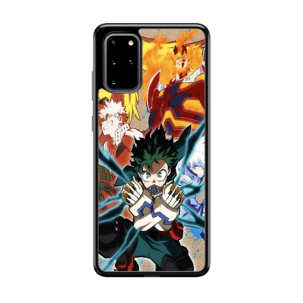 My Hero Academia Black Lightning Samsung Galaxy S20 Plus Case-Rubber Black (2D Case)-Oxvistore