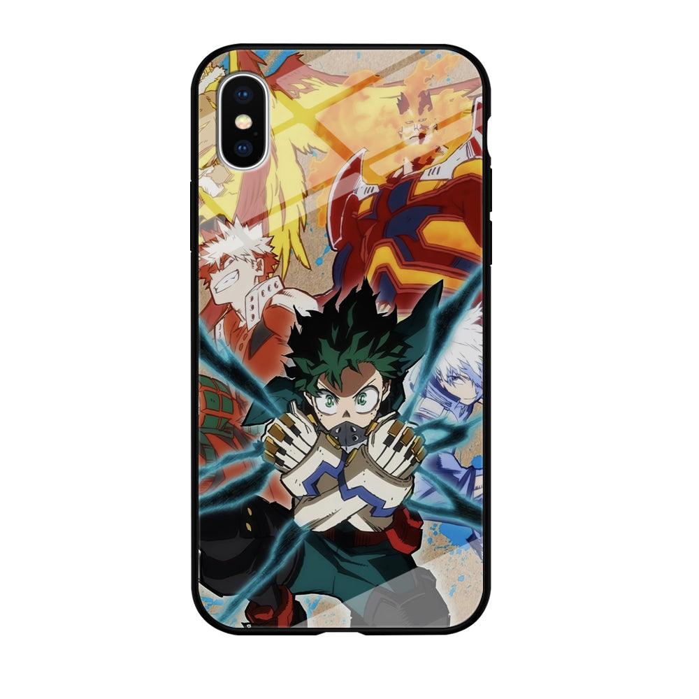 My Hero Academia Black Lightning iPhone X Case-Oxvistore