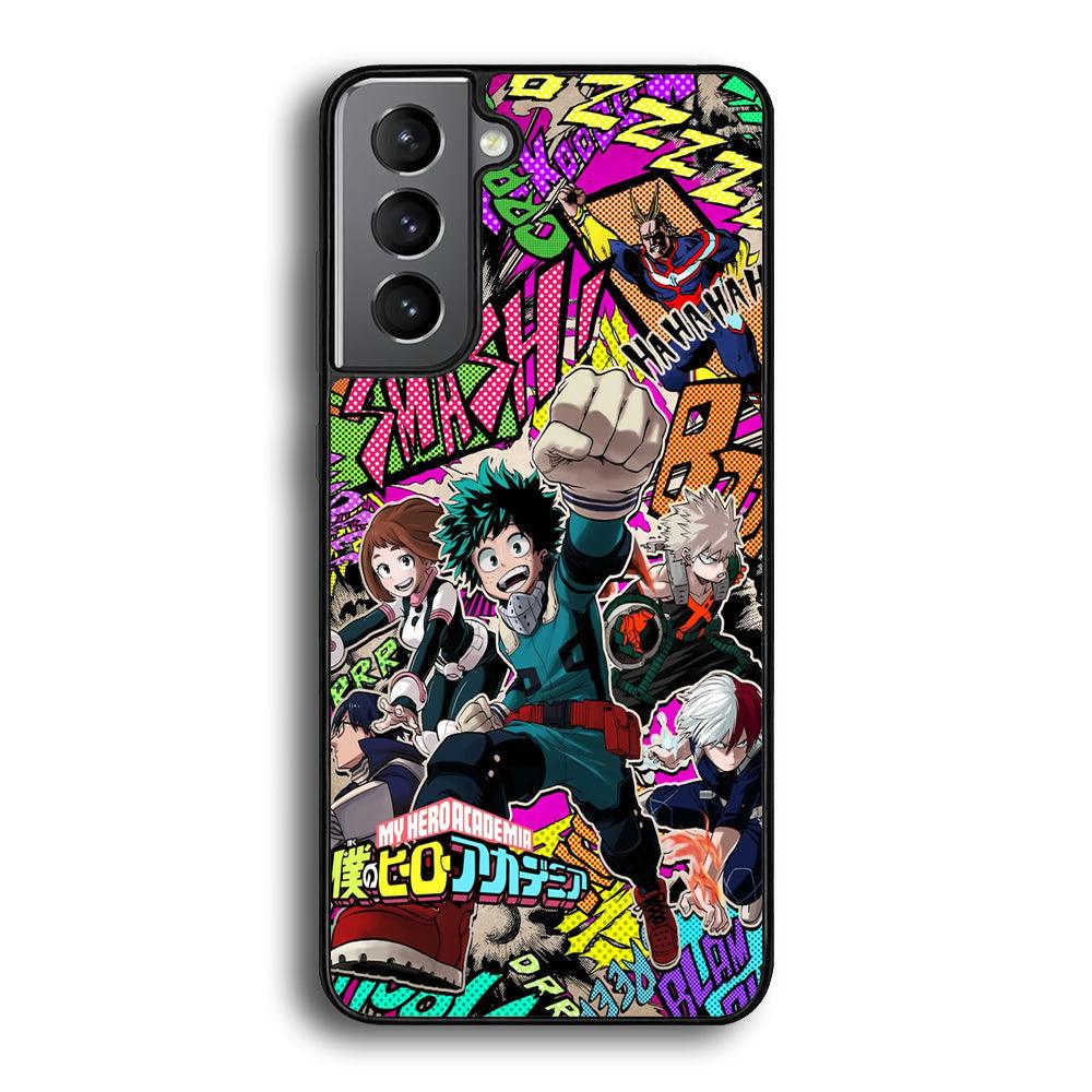 My Hero Academia Feel The Smash Samsung Galaxy S21 Case-Oxvistore