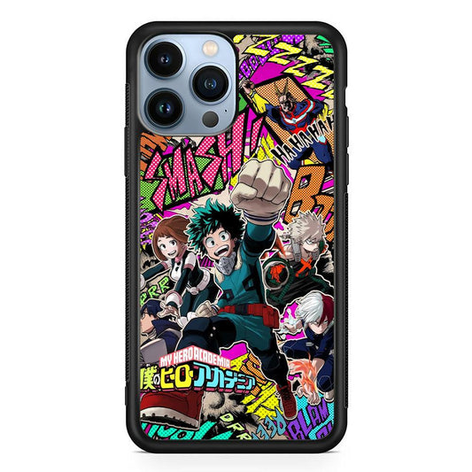 My Hero Academia Feel The Smash iPhone 14 Pro Case-Oxvistore