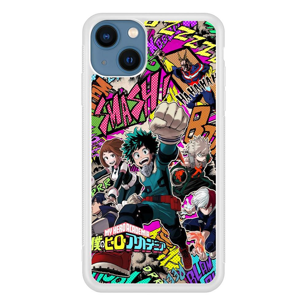 My Hero Academia Feel The Smash iPhone 14 Plus Case-Oxvistore