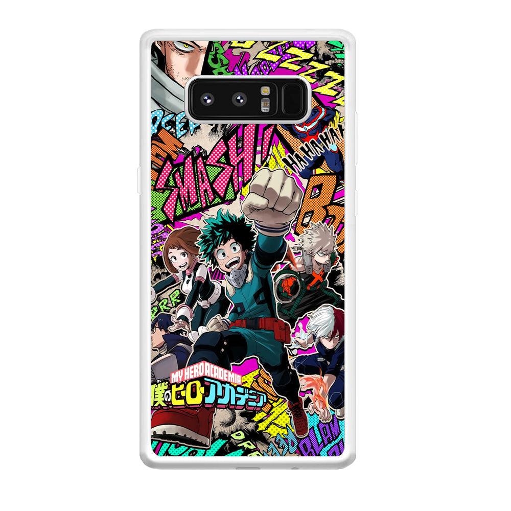 My Hero Academia Feel The Smash Samsung Galaxy Note 8 Case-Oxvistore