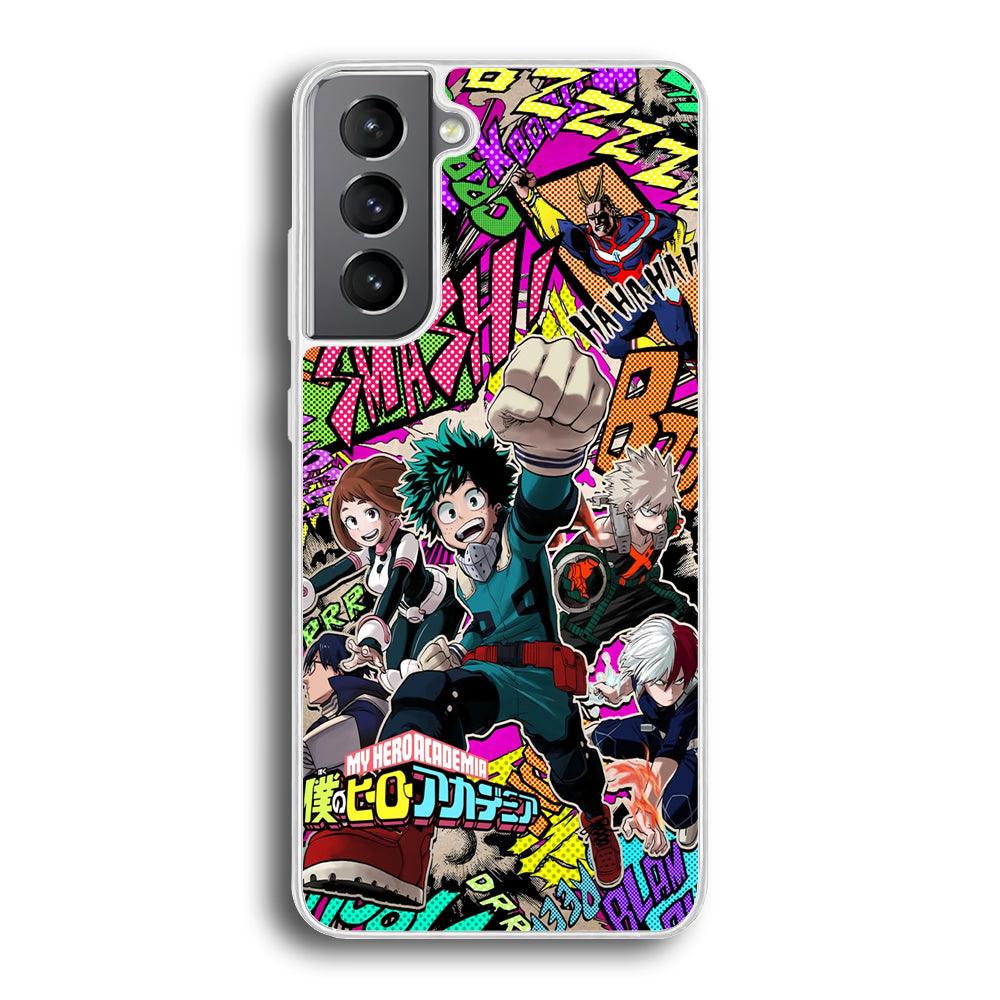 My Hero Academia Feel The Smash Samsung Galaxy S21 Case-Oxvistore