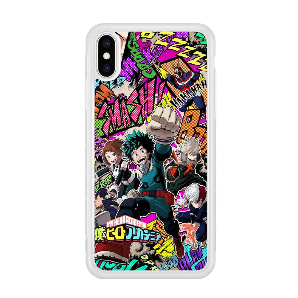 My Hero Academia Feel The Smash iPhone X Case-Oxvistore