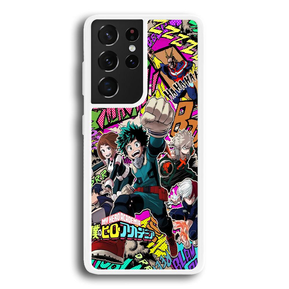 My Hero Academia Feel The Smash Samsung Galaxy S21 Ultra Case-Oxvistore