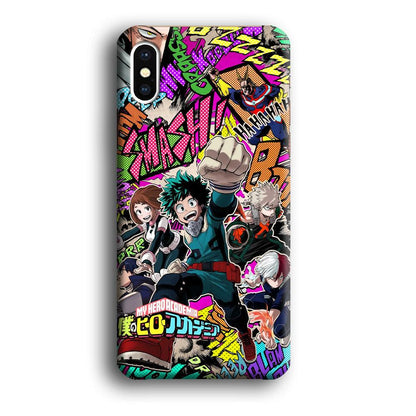 My Hero Academia Feel The Smash iPhone X Case-Oxvistore