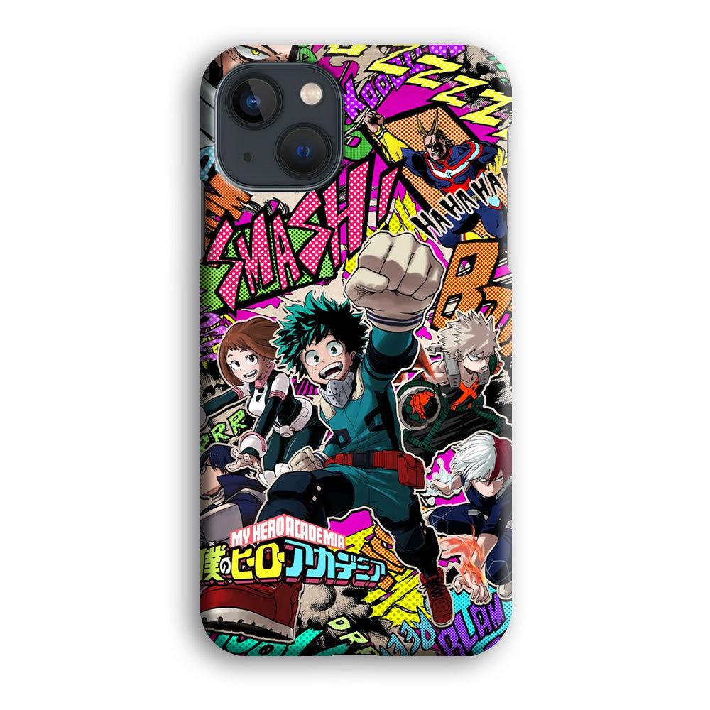 My Hero Academia Feel The Smash iPhone 14 Plus Case-Oxvistore