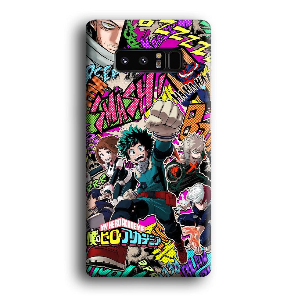 My Hero Academia Feel The Smash Samsung Galaxy Note 8 Case-Oxvistore