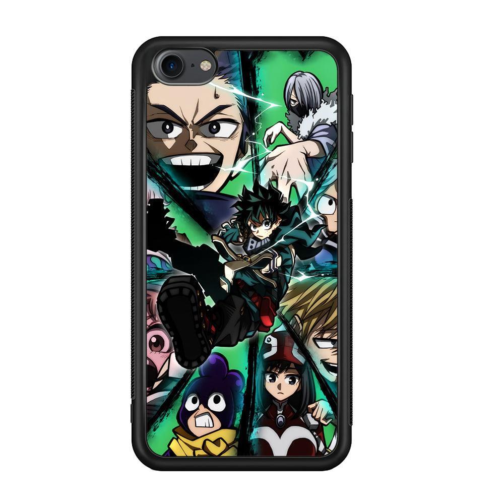 My Hero Academia a Reason to Fight iPod Touch 6 Case-Rubber Black (2D Case)-Oxvistore