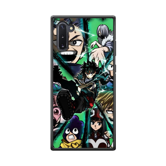 My Hero Academia a Reason to Fight Samsung Galaxy Note 10 Case-Rubber Black (2D Case)-Oxvistore