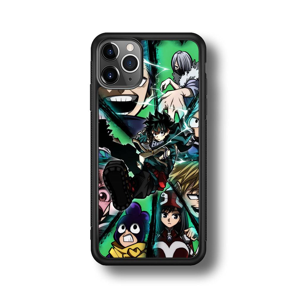 My Hero Academia a Reason to Fight iPhone 11 Pro Max Case-Rubber Black (2D Case)-Oxvistore