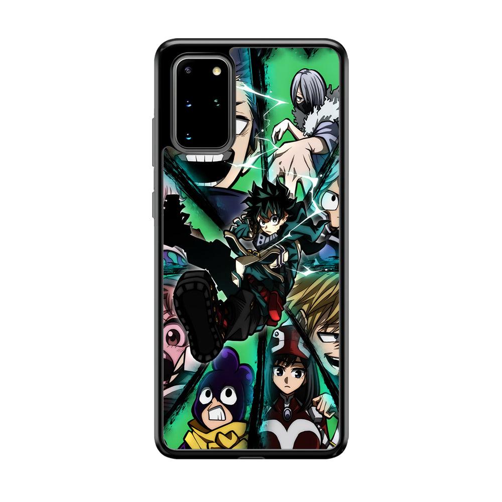 My Hero Academia a Reason to Fight Samsung Galaxy S20 Plus Case-Rubber Black (2D Case)-Oxvistore