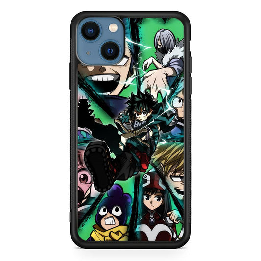 My Hero Academia a Reason to Fight iPhone 15 Case-Rubber Black (2D Case)-Oxvistore