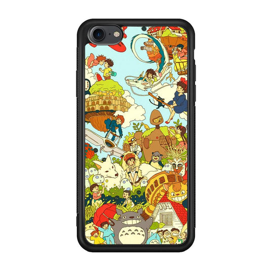 My Neighbor Totoro Family Playing Ground iPhone 8 Case-Oxvistore