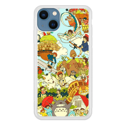 My Neighbor Totoro Family Playing Ground iPhone 15 Plus Case-Oxvistore