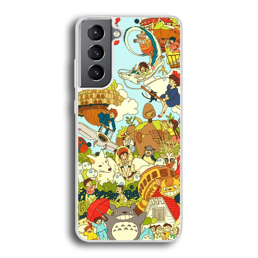 My Neighbor Totoro Family Playing Ground Samsung Galaxy S21 Plus Case-Oxvistore