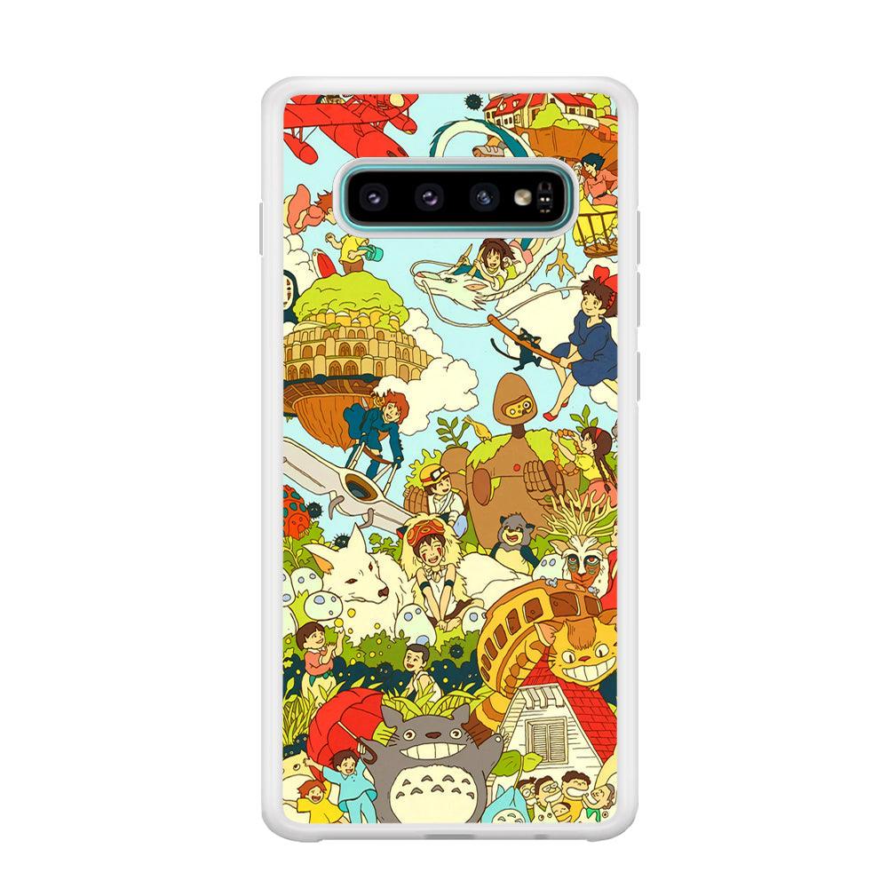 My Neighbor Totoro Family Playing Ground Samsung Galaxy S10 Plus Case-Oxvistore