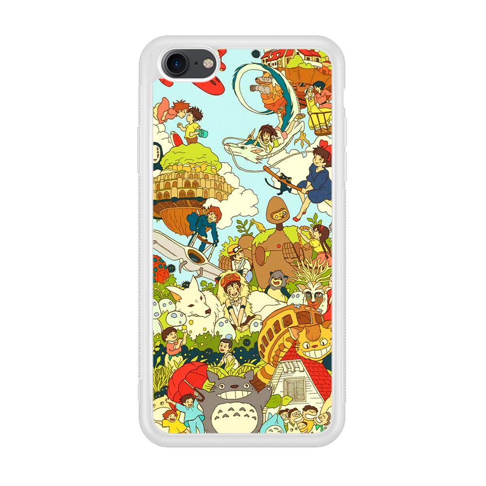 My Neighbor Totoro Family Playing Ground iPhone 8 Case-Oxvistore