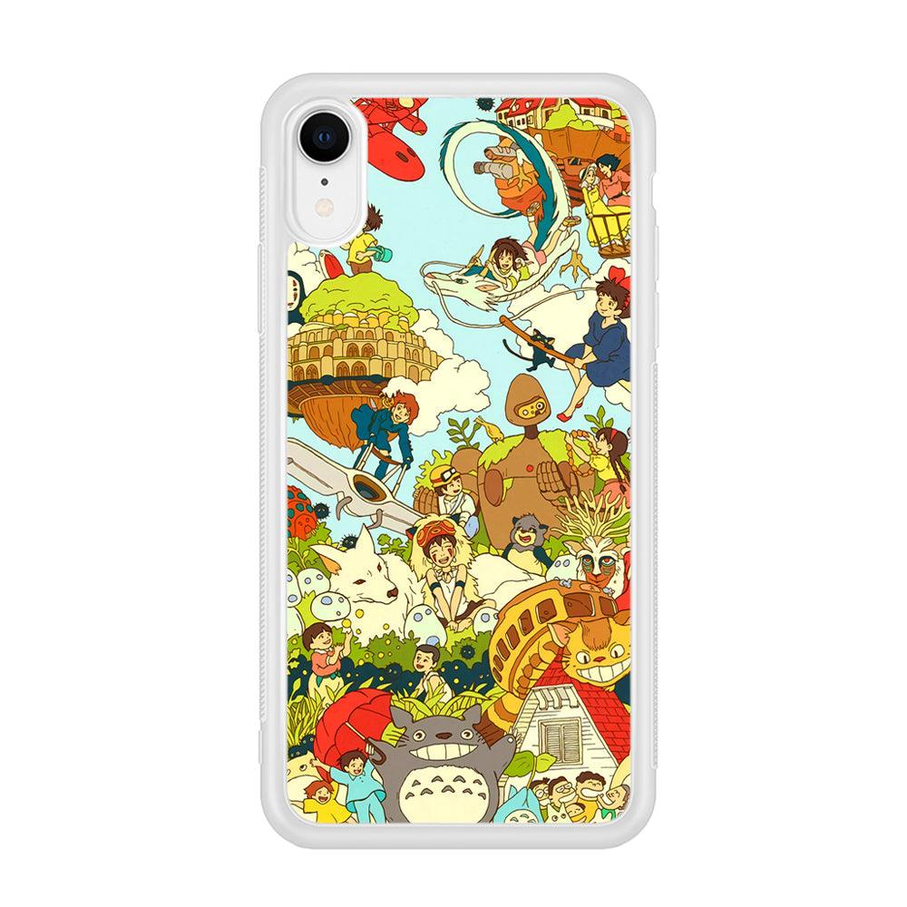 My Neighbor Totoro Family Playing Ground iPhone XR Case-Oxvistore