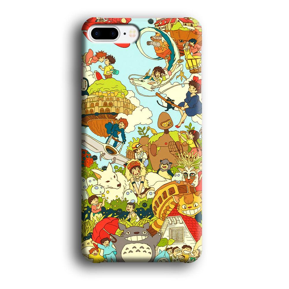 My Neighbor Totoro Family Playing Ground iPhone 7 Plus Case-Oxvistore