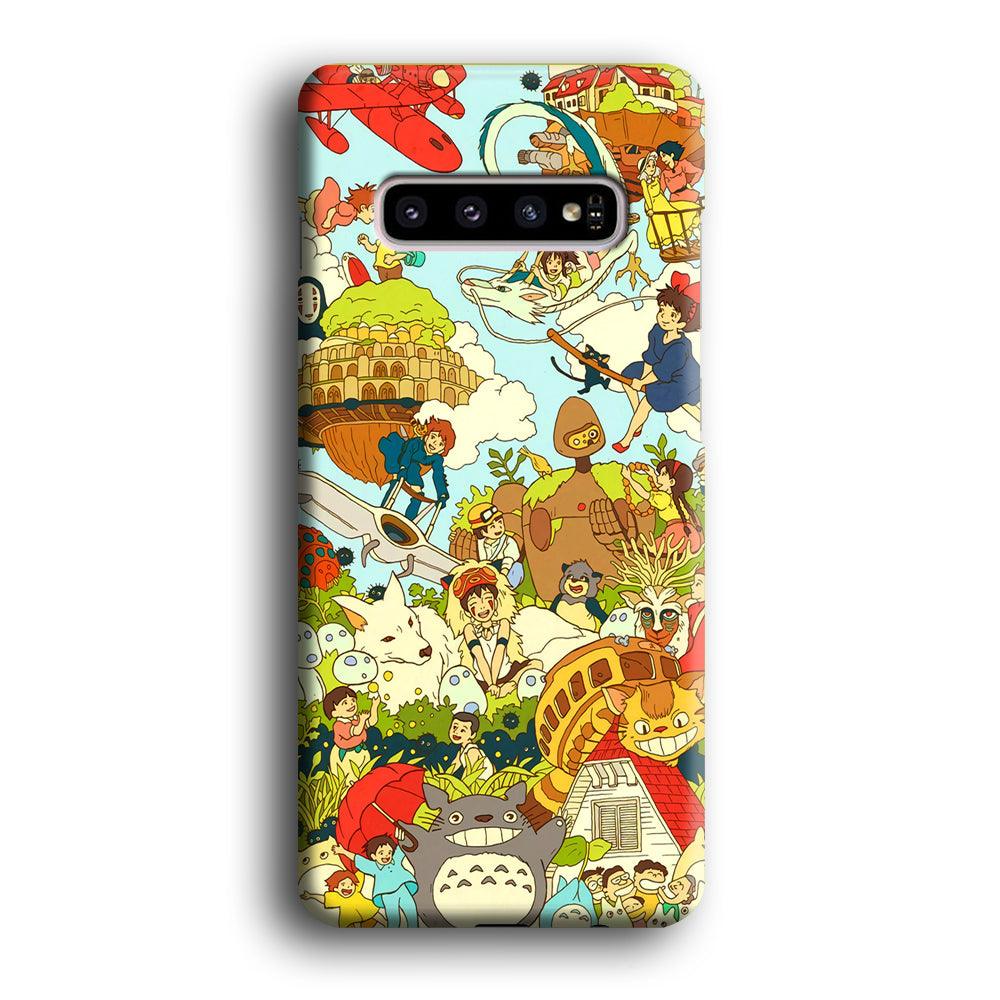 My Neighbor Totoro Family Playing Ground Samsung Galaxy S10 Plus Case-Oxvistore