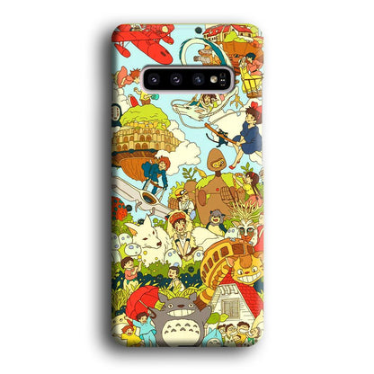 My Neighbor Totoro Family Playing Ground Samsung Galaxy S10 Plus Case-Oxvistore