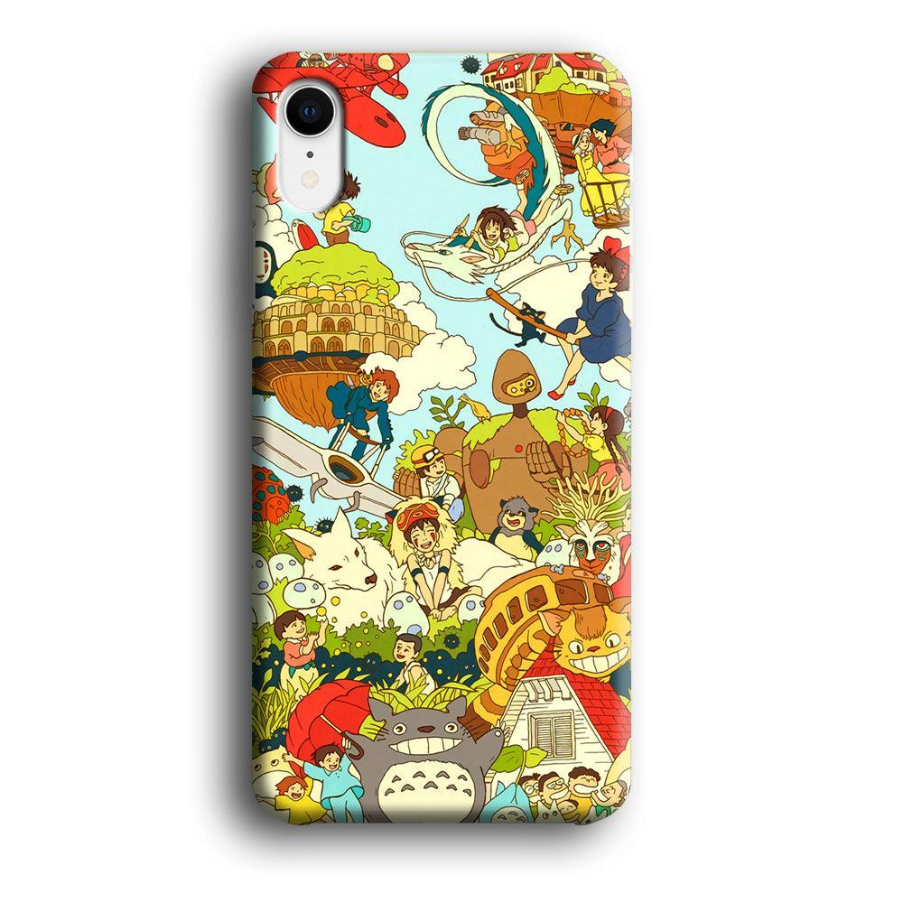 My Neighbor Totoro Family Playing Ground iPhone XR Case-Oxvistore