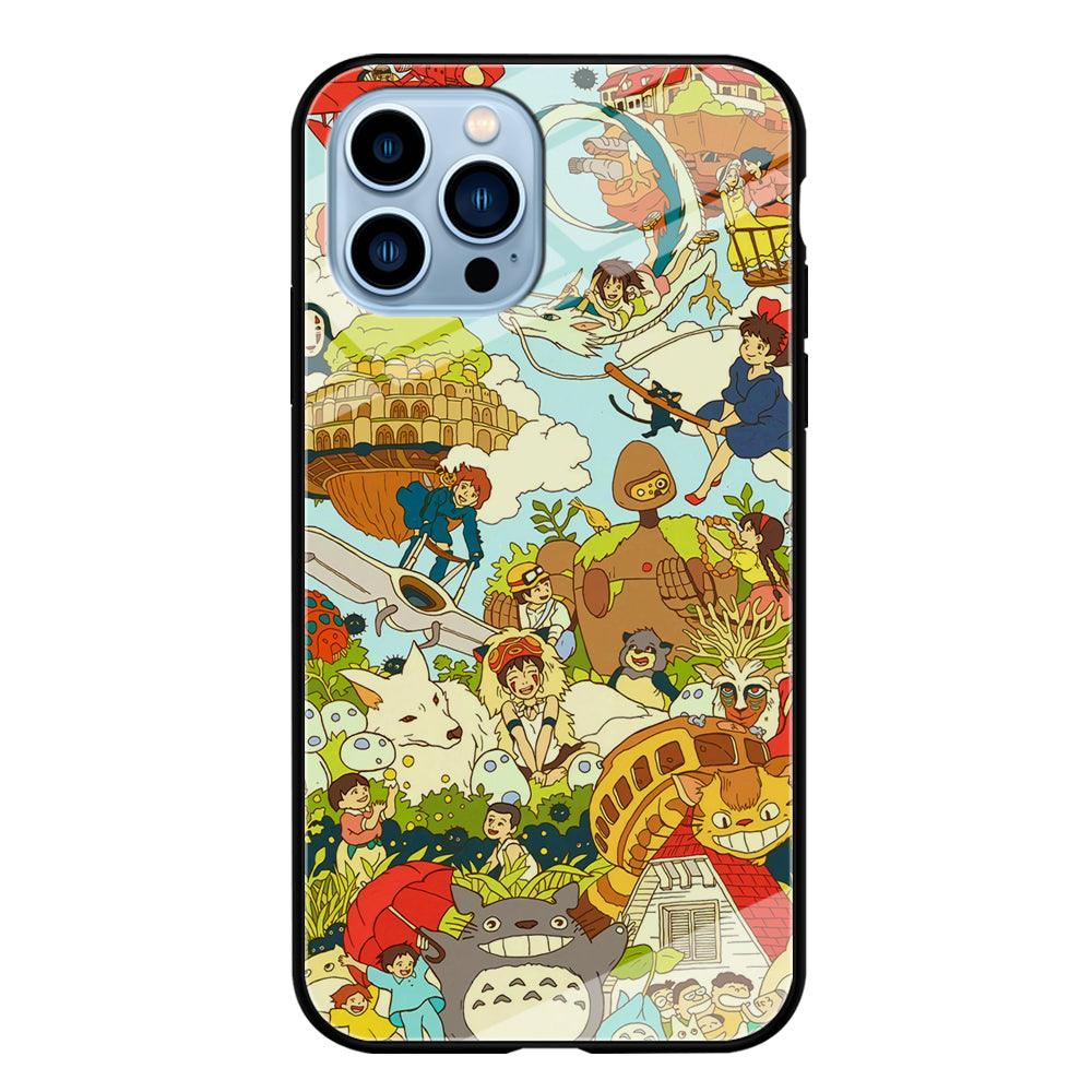 My Neighbor Totoro Family Playing Ground iPhone 14 Pro Max Case-Oxvistore