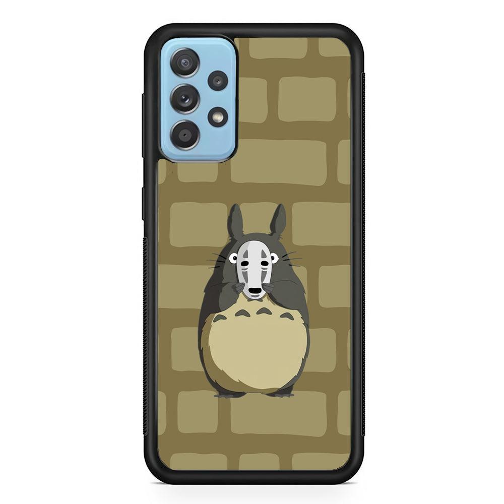 My Neighbor Totoro Iam not Here Samsung Galaxy A72 Case-Rubber Black (2D Case)-Oxvistore