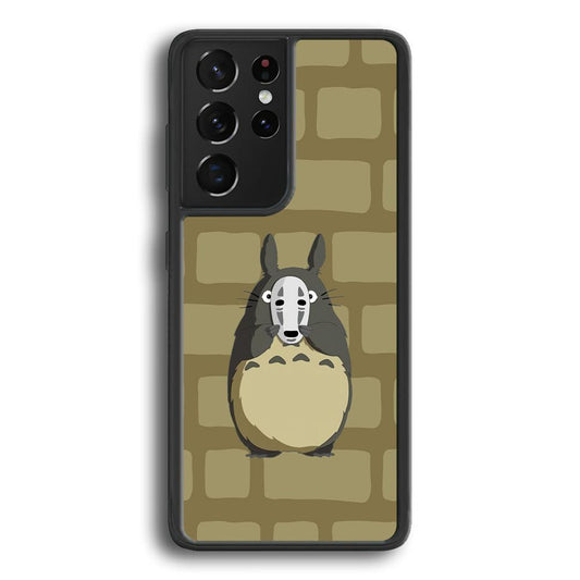 My Neighbor Totoro Iam not Here Samsung Galaxy S22 Ultra Case-Rubber Black (2D Case)-Oxvistore