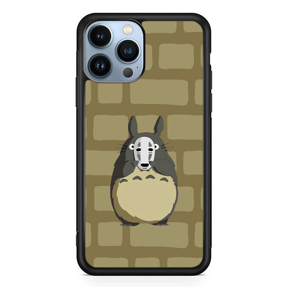My Neighbor Totoro Iam not Here iPhone 13 Pro Max Case-Rubber Black (2D Case)-Oxvistore