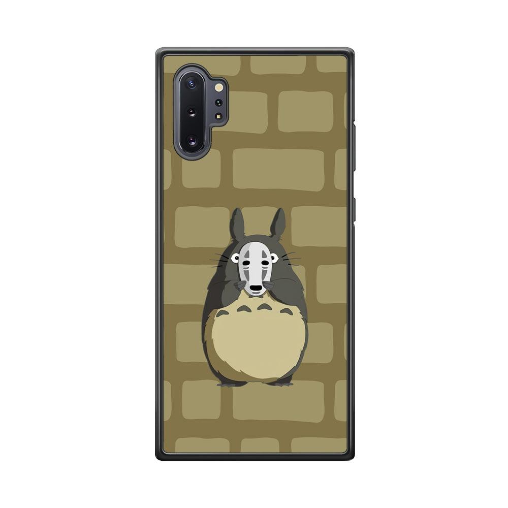 My Neighbor Totoro Iam not Here Samsung Galaxy Note 10 Plus Case-Rubber Black (2D Case)-Oxvistore