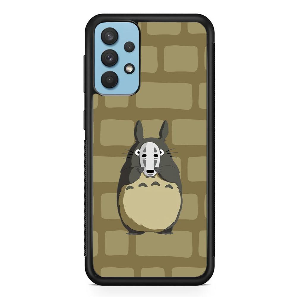 My Neighbor Totoro Iam not Here Samsung Galaxy A32 Case-Rubber Black (2D Case)-Oxvistore